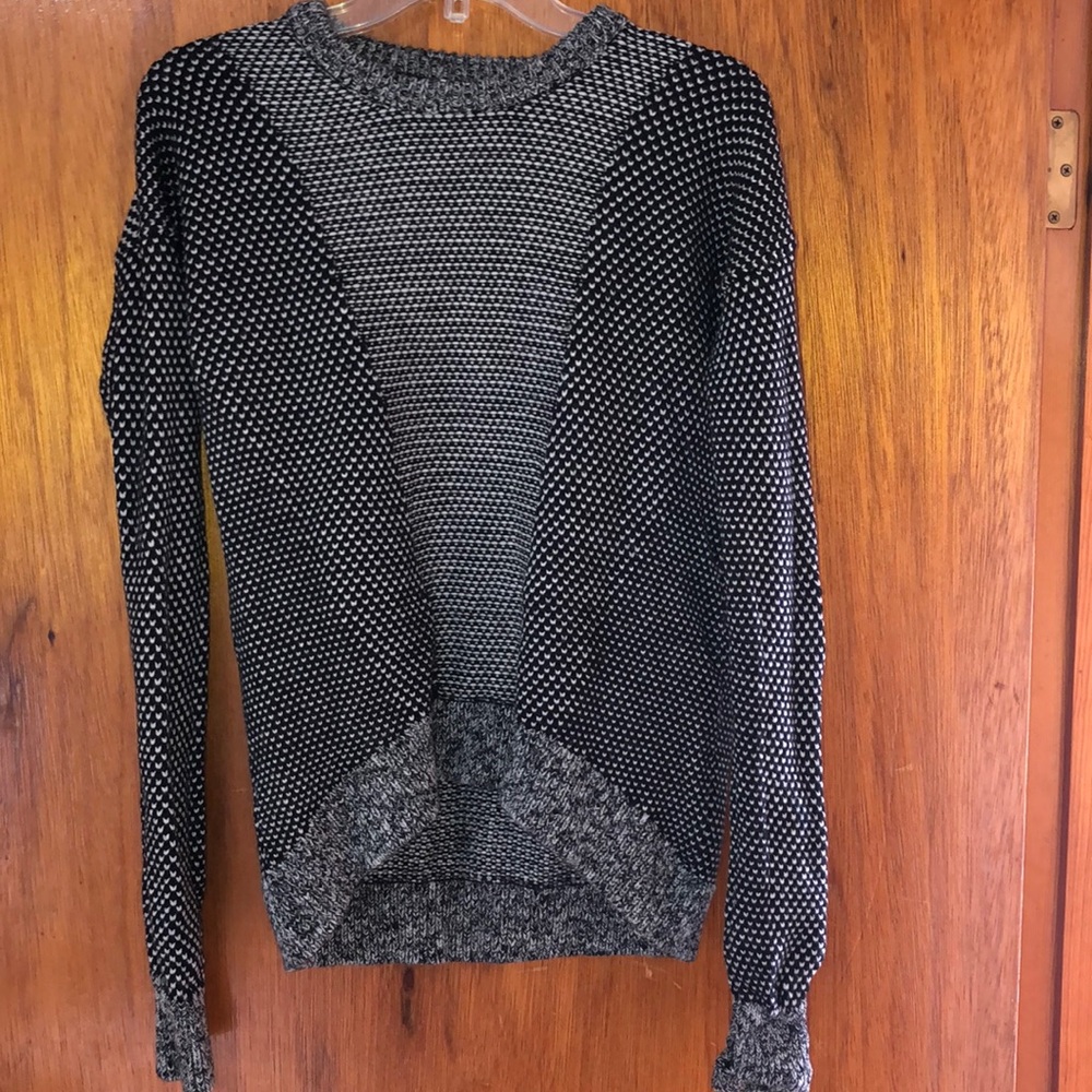 Grey & Black Lululemon wool sweater